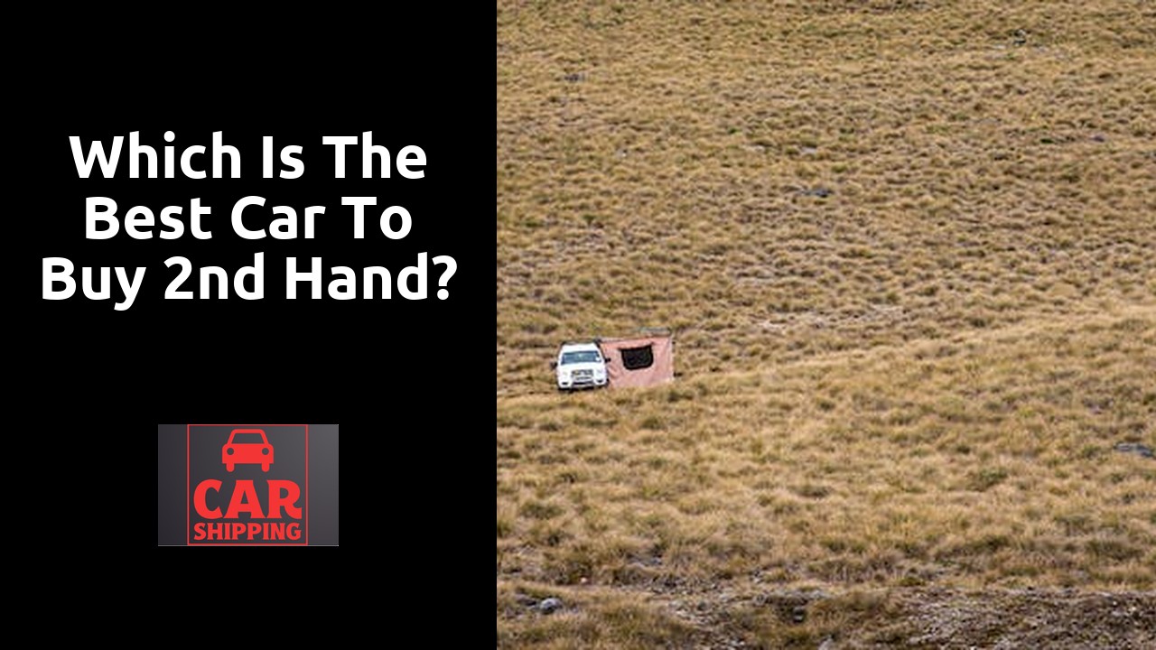 Which is the best car to buy 2nd hand?